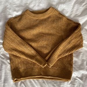 Brown knit sweater